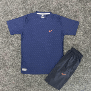 طقم تيشرت و شورت نايك (كحلى)