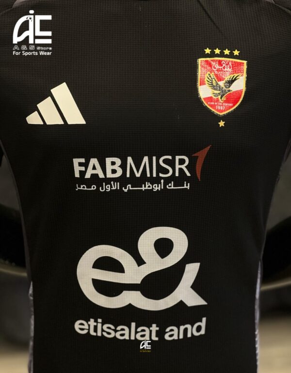 ⁦تيشرت الاهلى التدريبى اسود (2025)⁩ - الصورة ⁦6⁩
